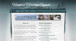 Desktop Screenshot of huntersheritagecouncil.org